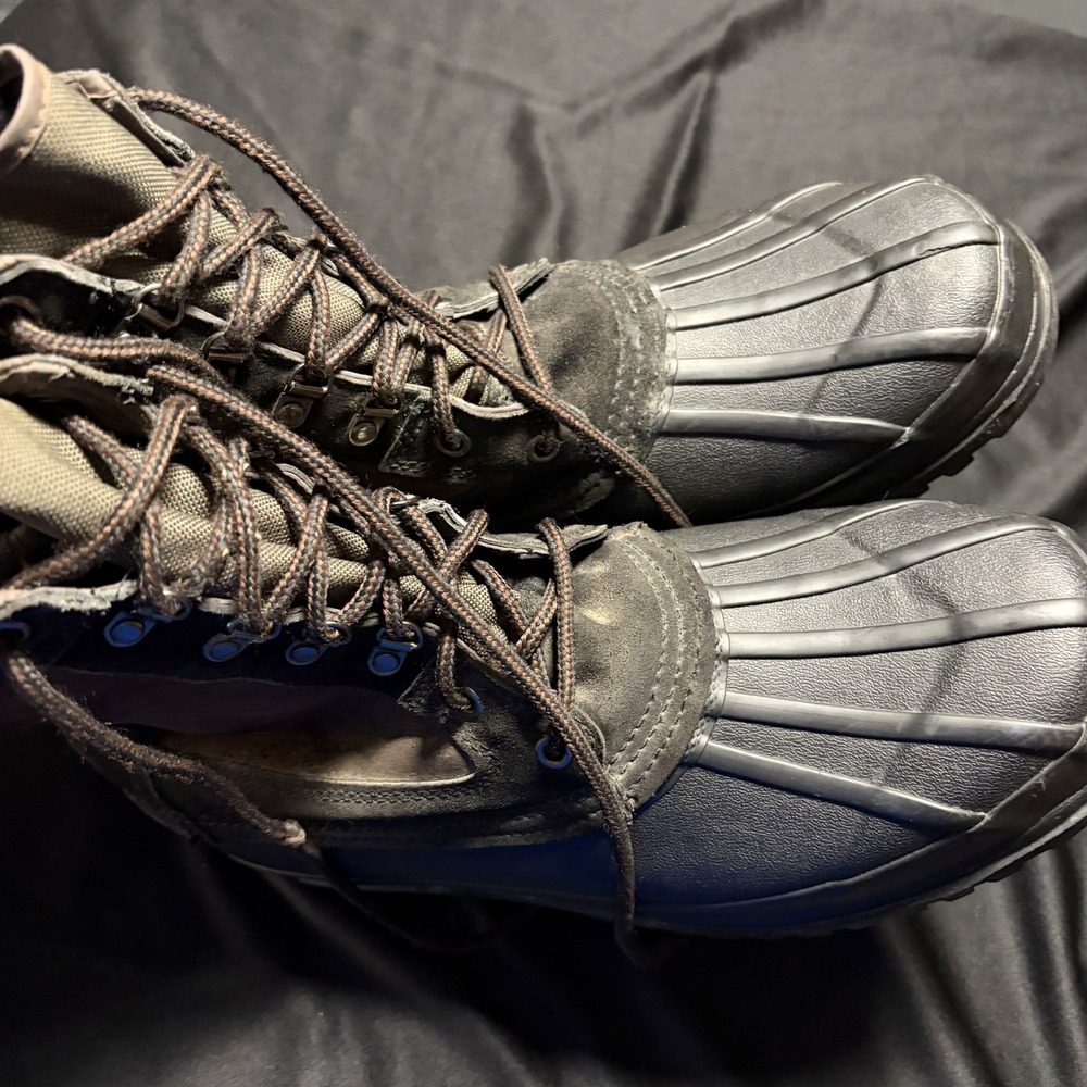 Totes Storm Brown Waterproof Insulated Duck Boots Men's 12M Winter Boots